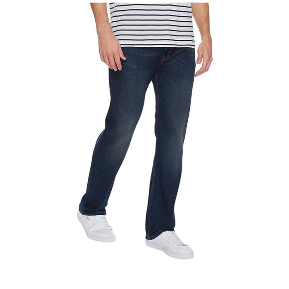 New Levi's 505 Jeans Flex Regular Straight Leg Roth Dark Wash Stretch W29 L30 - Picture 1 of 9